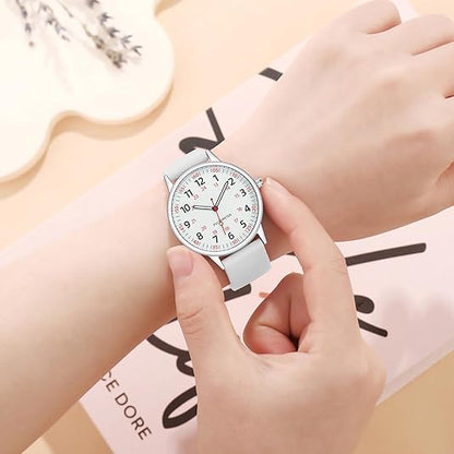 Waterproof Nurses Watch - Femke-Black-Nora Luxe