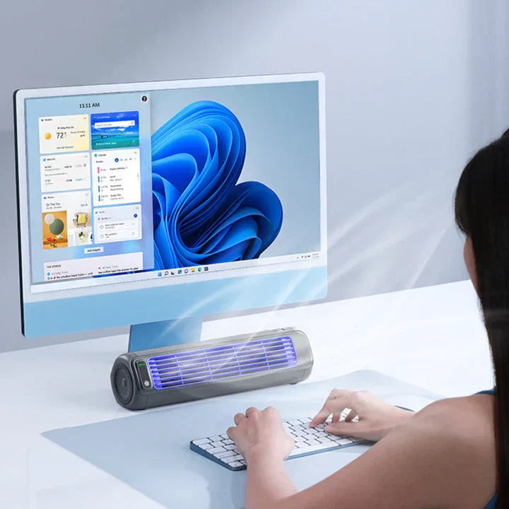 Wearclo | Portable Air Cooler with Wireless Rechargeable Design