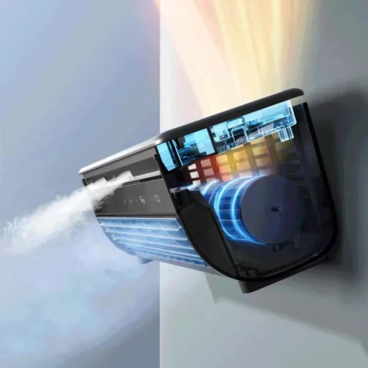 Wearclo | Portable Air Cooler with Wireless Rechargeable Design
