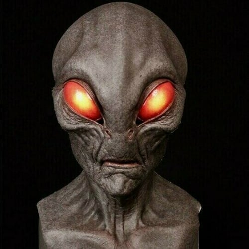 Wearclo | Realistic Alien Mask – Latex and Silicone Halloween Mask for Cosplay and Parties