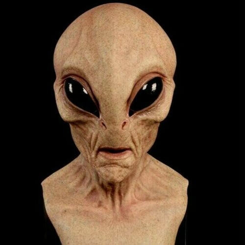 Wearclo | Realistic Alien Mask – Latex and Silicone Halloween Mask for Cosplay and Parties