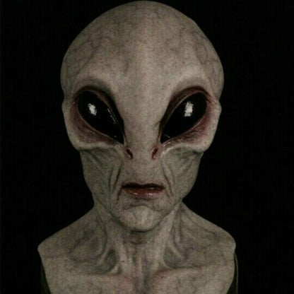 Wearclo | Realistic Alien Mask – Latex and Silicone Halloween Mask for Cosplay and Parties