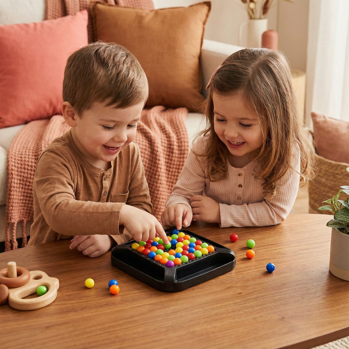 Color Match Marble Logic Puzzle for Kids and Adults with Screen Free Brain Play