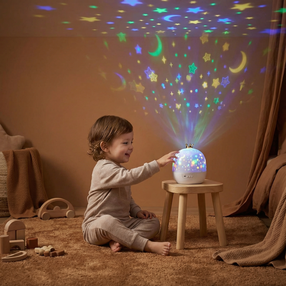 Ceiling Projector for Kids with Speaker and Dual Night Light Modes