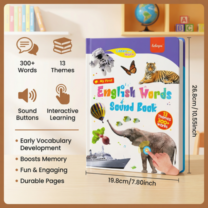 English Sound Book for Kids with 300 Plus Words and Real Photos Across 13 Everyday Topics