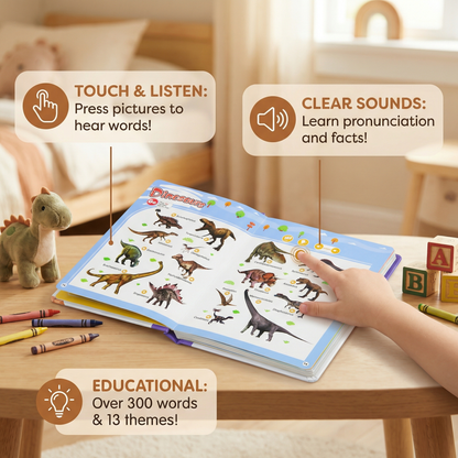 English Sound Book for Kids with 300 Plus Words and Real Photos Across 13 Everyday Topics