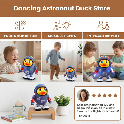 Musical Dancing Duck with Space Suit and Built In Songs for Toddlers