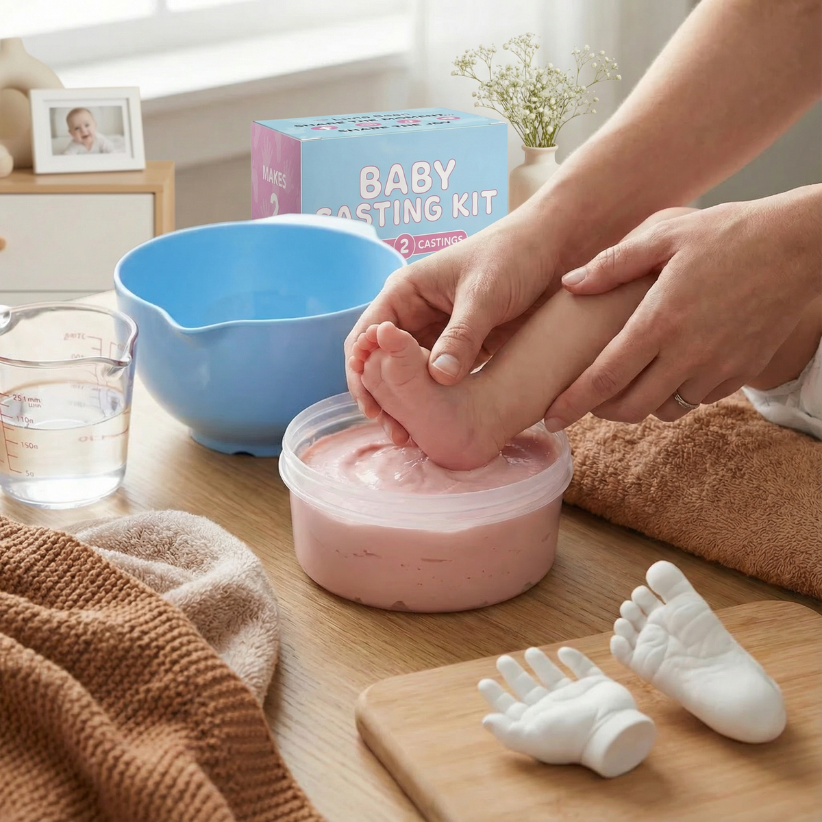 Baby Hand and Footprint Keepsake Kit for Newborns and New Parents