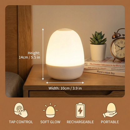 Silicone Egg Night Light with Touch Dimming Control