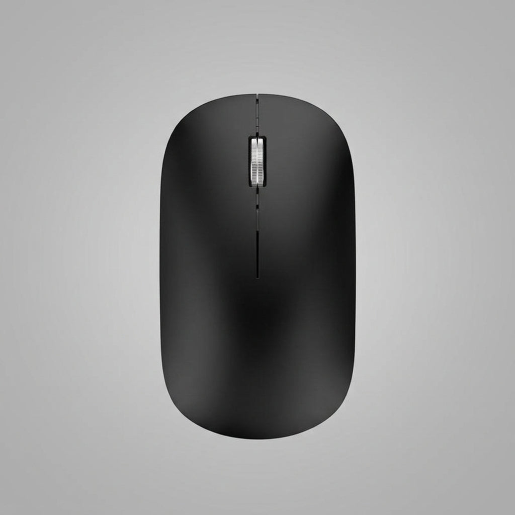 Rechargeable Dual Mode Wireless Mouse with Silent Buttons and Three Speed Levels in Black, Gray or White