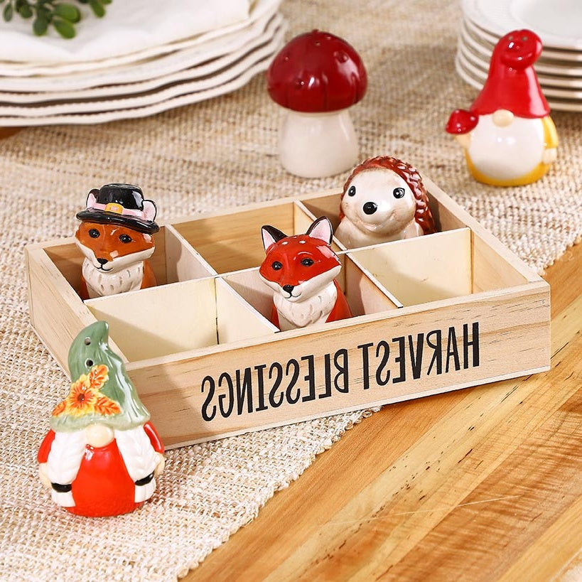 Thanksgiving Salt and Pepper Set 6 Pc.