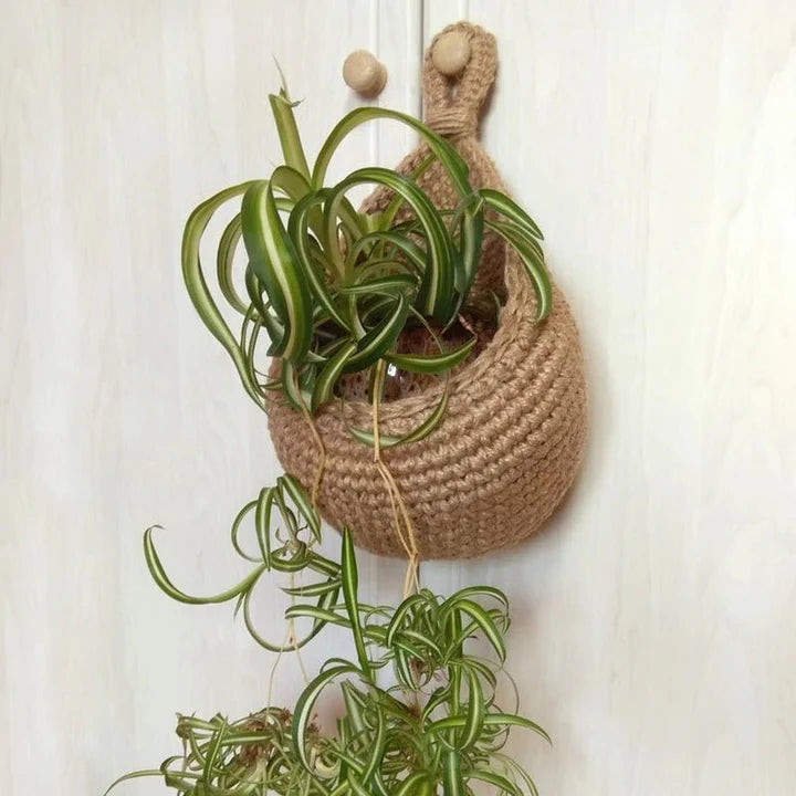 Woven Hanging Basket – Rustic Home Storage & Organization