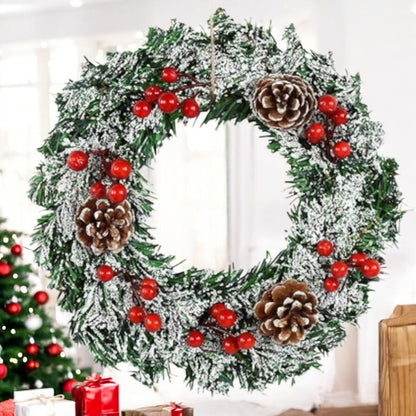 Festive Christmas Wreath - 12" x 12"